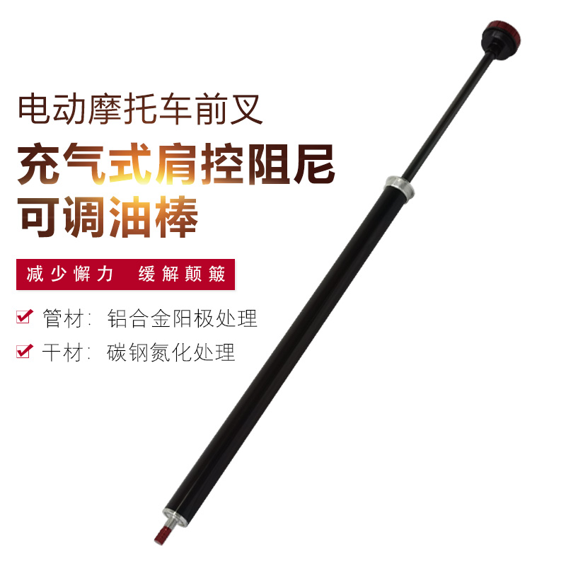 电动摩托车前叉充气式肩控阻尼可调油棒六晖智能科技
